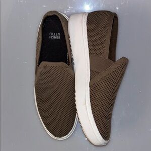 Eileen Fisher Pep Brown Loafers Slip-On Sneakers